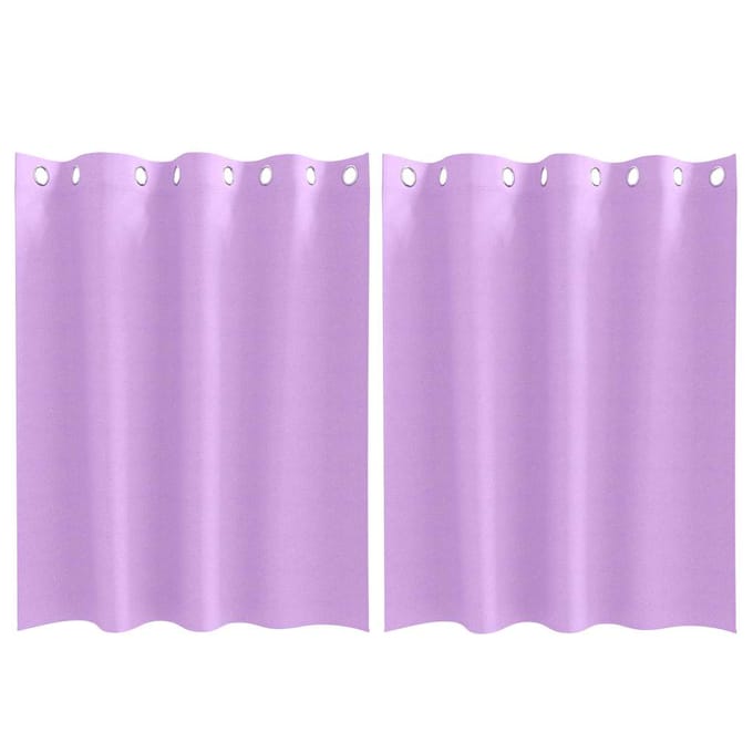vidaXL - Blackout - Gordijnen - met - Ringen - 2 - st - Paars - 140 - x - 140 - cm - Polyester