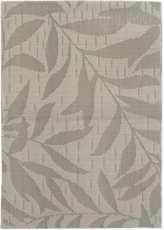 HENDI Placemat set – geweven patroon – antislip – lichtgrijs – 6 stuks – 450x300 mm