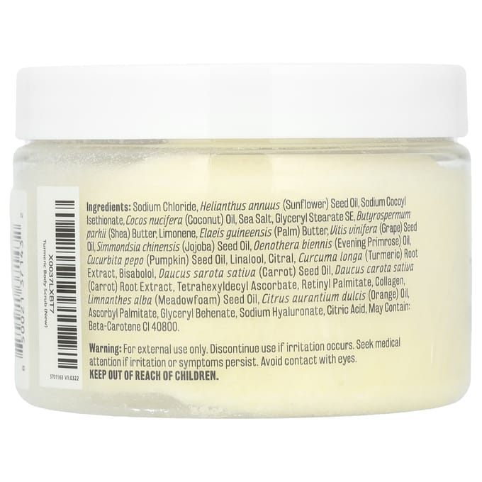 M3 Naturals, Turmeric Scrub, 12 oz (340 g) white