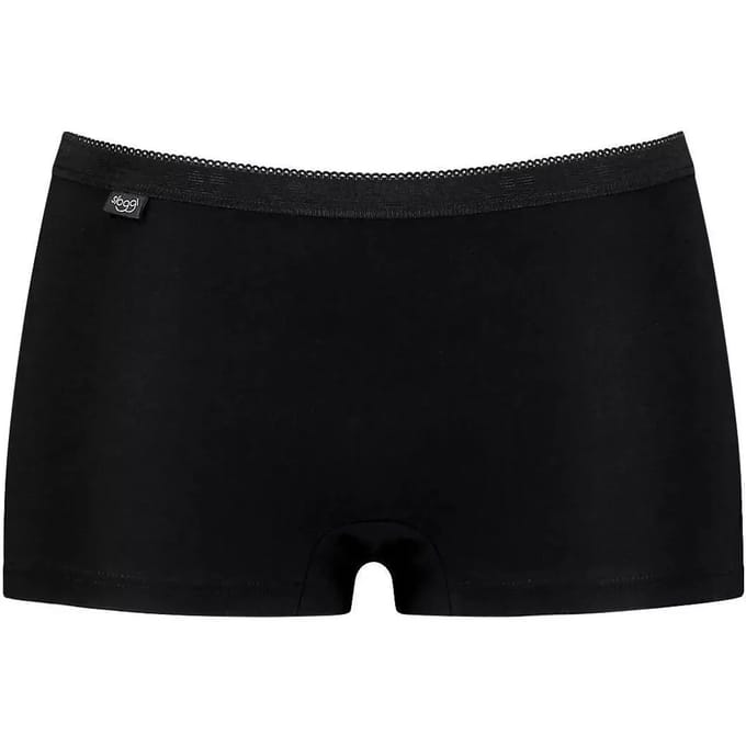 sloggi Basic+ Dames Short korte pijp - Zwart - Maat 44