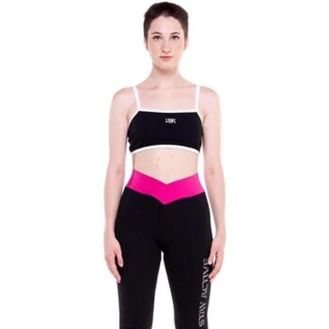 Sport BH Leone 1947 Woman Rib Black Boring