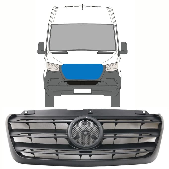 Grill voor Mercedes Sprinter 2018-