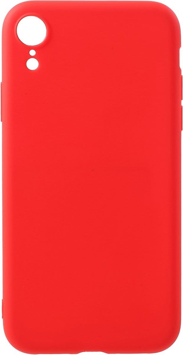 Peachy Soepele Mat Rode case geschikt voor iPhone XR - Rood
