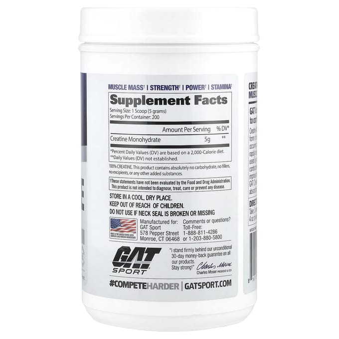Sport, Creatinepoeder, Zonder smaak, 1 kg(35.3Oz)