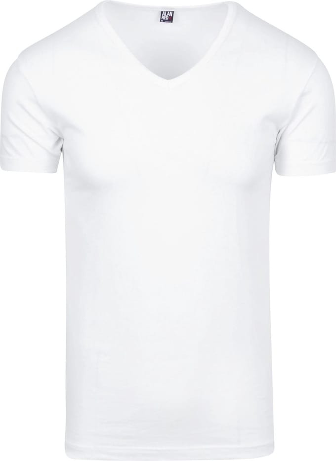 Alan Red Oklahoma T-shirt Stretch Wit (3pack) - Maat L - Heren - Basic T-shirt