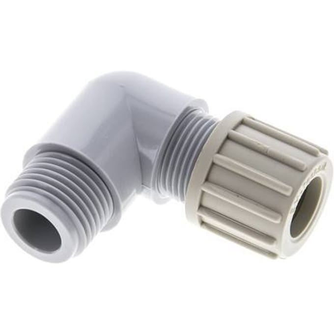 14x12mm & G1/2'' PA L-Vorm Knelfitting Buitendraad 10bar