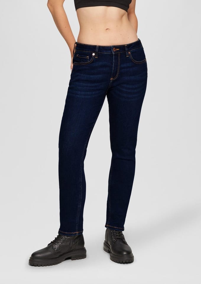 QS - female - Catie jeans / slim fit / mid rise / slanke pijp / super stretch