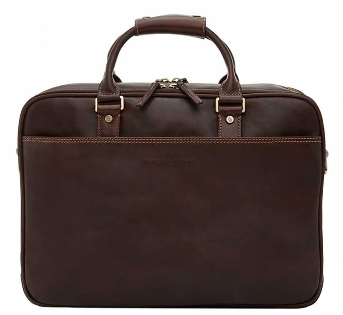 Castelijn & Beerens - Lederen Laptoptas 15.6" | Mocca