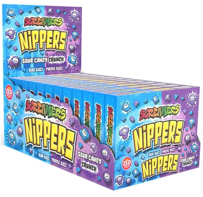 Nippers blue & purple pocket (50gx 16 stuks)
