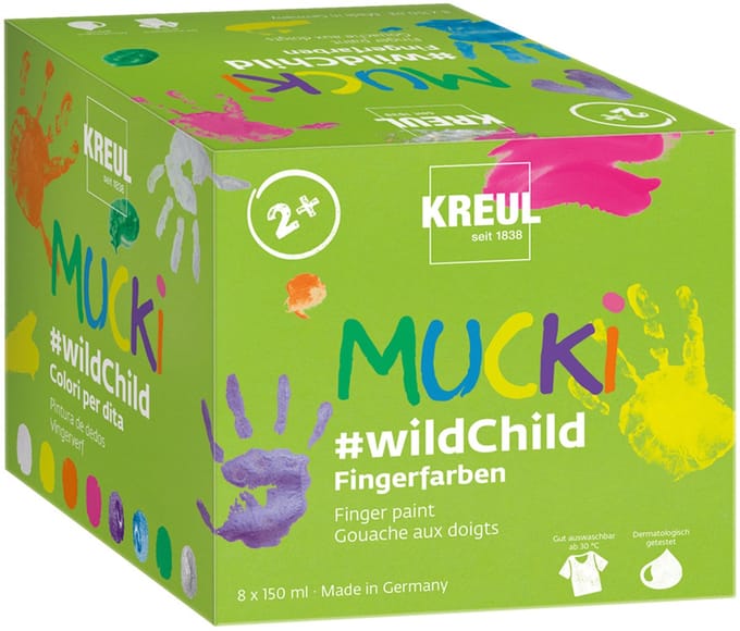 Vingerverf 'Knuffel', Premium-set #wildevonder