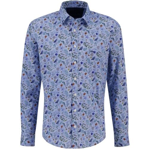 Fynch-Hatton Overhemd Multi Floral Pattern Kent Collar Wave / male