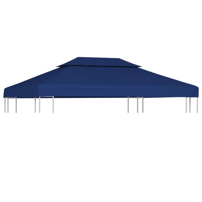 vidaXL - Prieeldak - 2-laags - 4x3m - 310 - g/m² - blauw