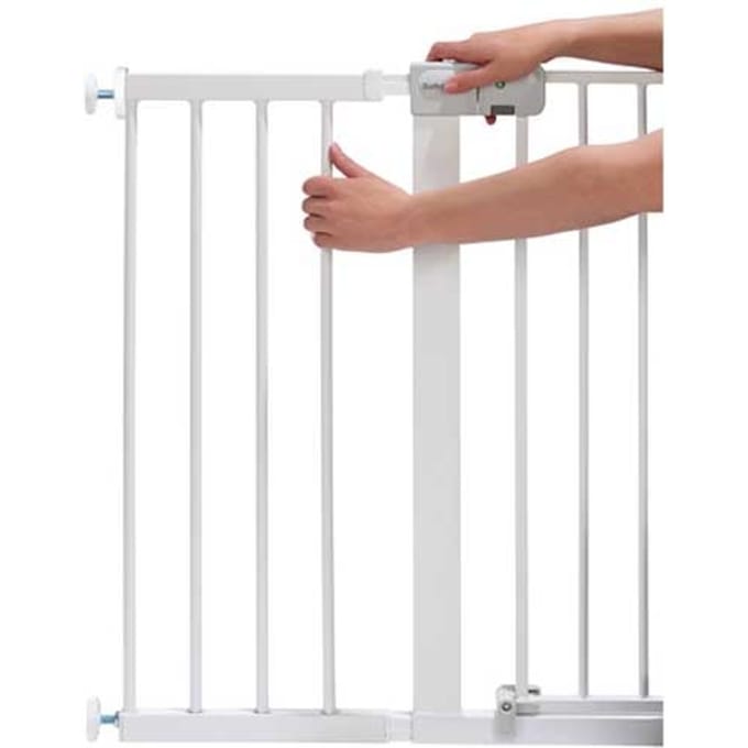 Safety 1st 28cm Verlengstuk Easy Close Traphekje - Metal White