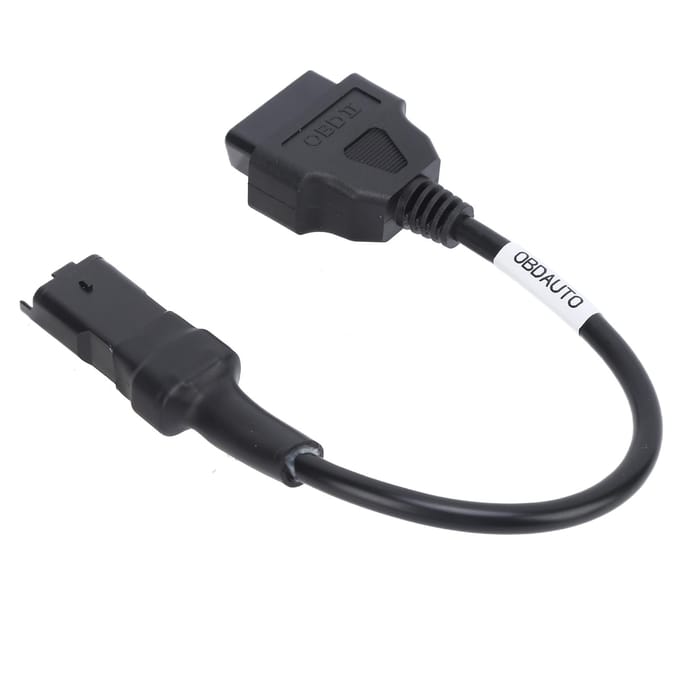 4-pins OBD Diagnostische Kabel Adapter OBD2 Verlengconnector Vervanging voor Ducati Motorfietsen black