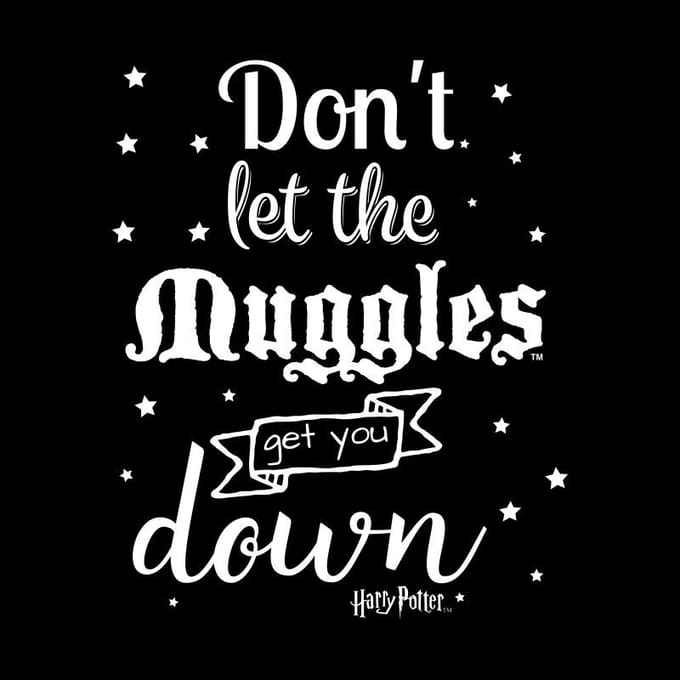 Harry Potter Don't Let The Muggles Get You Down T-shirt - Zwart - M