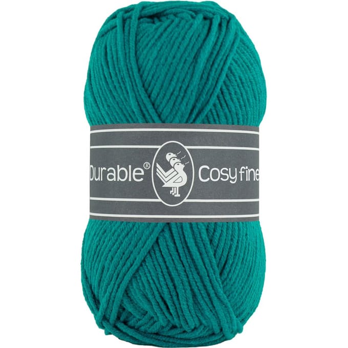 Durable Cosy Fine - 2142 teal - Katoen/Acryl Garen