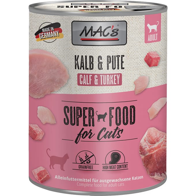 MAC's CAT - blik 6x800g - kalfsvlees & kalkoen