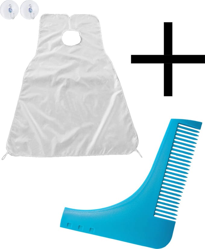 Baard Schort En Baard Kam Trimmer Baardschort Baardkam - Wit / Blauw
