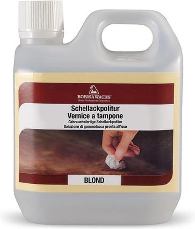Borma Wachs Schellak Politoer Transparant / Blank - 5 liter