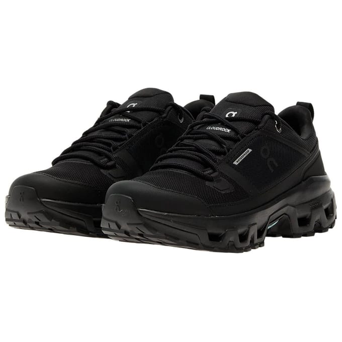 ON Cloudrock Low WP Wandelschoen Heren (Maat - US 8,5, Kleur - Black / Black)