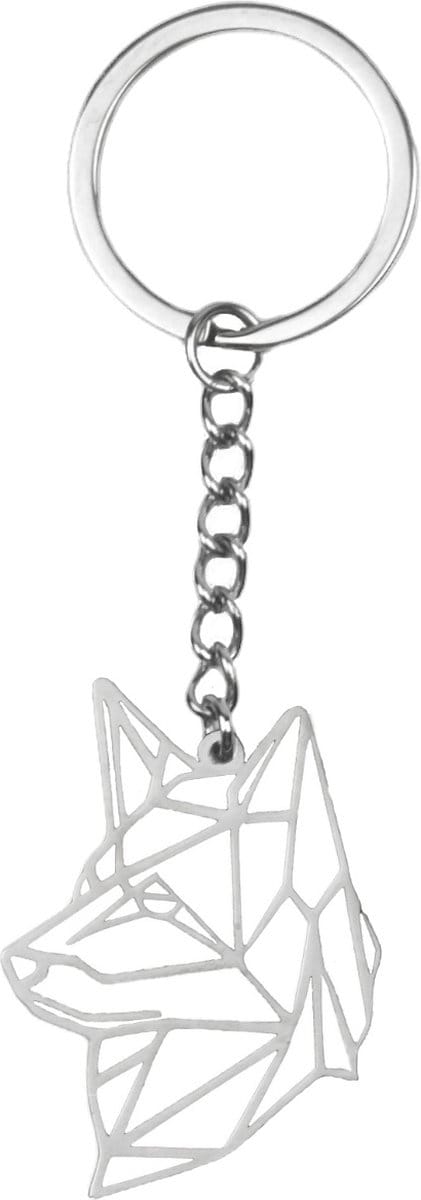 Sleutelhanger Patroon Metalen Sleutelhanger Geometrisch - Hond