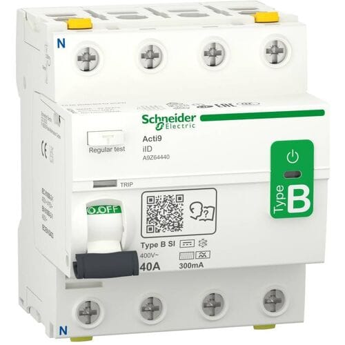 Schneider Electric A9Z64440 A9Z64440 Aardlekschakelaar Aardlekschakelaar voor AC/DC B 40 A 0.3 A