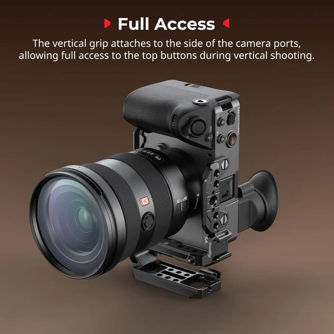 SmallRig 5594 Vertical Mount Plate for Cage with Arca-Type Plate