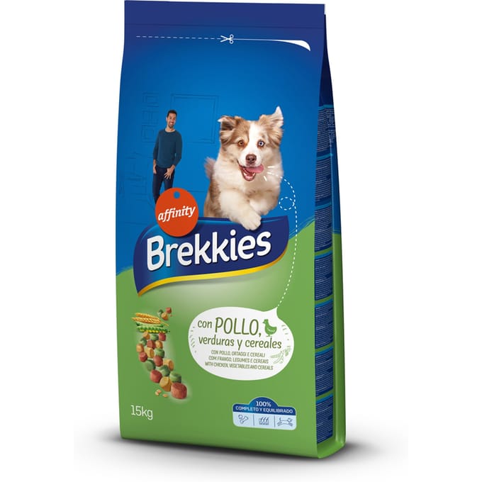 15kg Brekkies Compleet Kip Hondenvoer