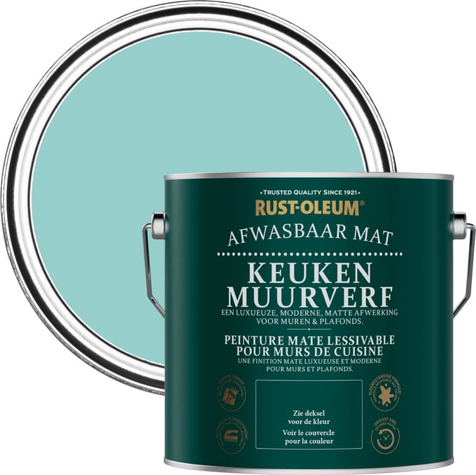 Rust-Oleum Blauw Keuken muurverf - Kleine Cycladen 2,5L