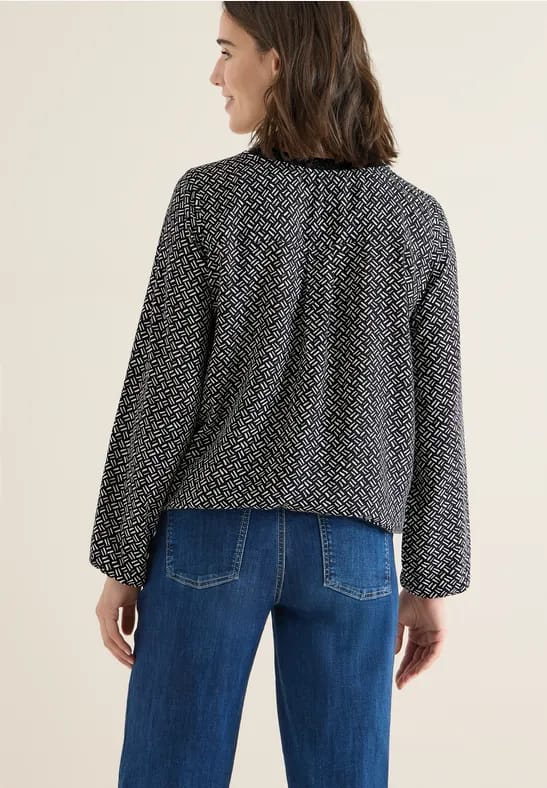 Bedrukte blouse met glitter
