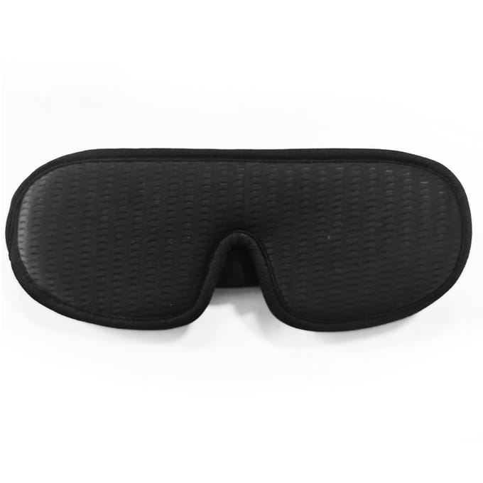 Cache-yeux de sommeil 3D anti-stress relaxant résistant à la lumière avec sangle réglable Cache-yeux de sommeil doux noir
