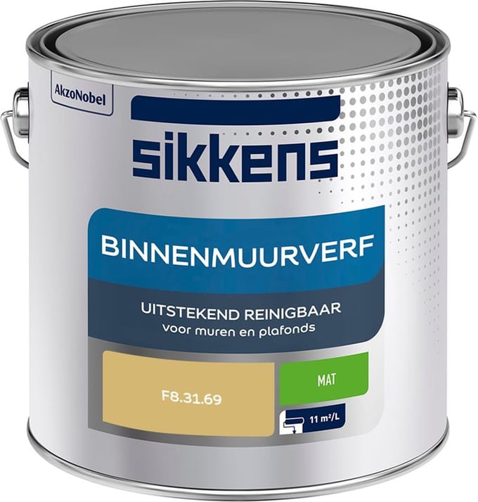 Sikkens - Binnenmuurverf Mat - F8.31.69 - Mengverf - 2,5 L