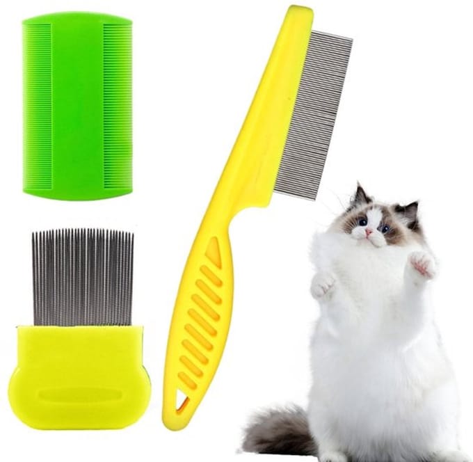 Dailygoods- Vlooienkam - 3 Stuks - Luizenkam - Antislip Handvat