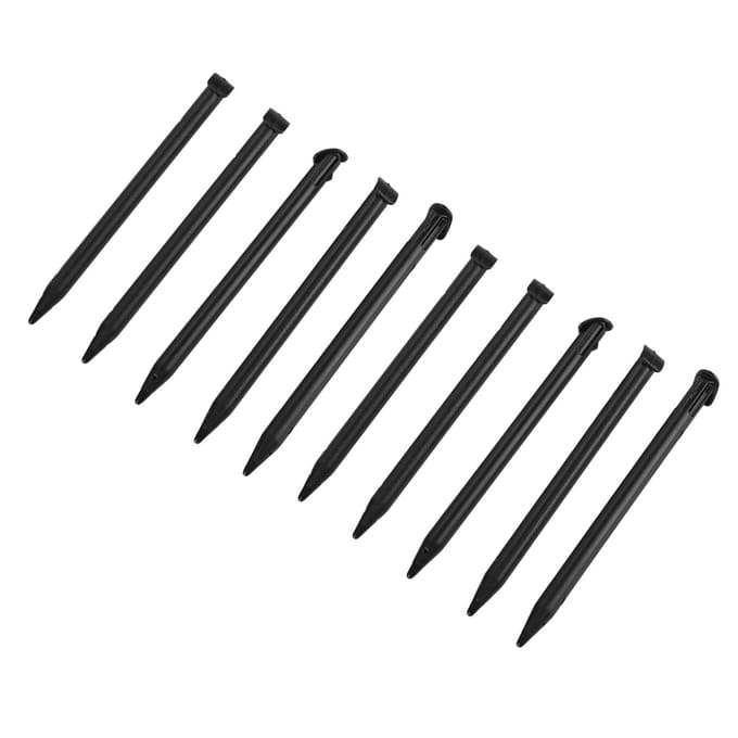 10 stuks Stylus Draagbare Touchscreen Pen voor Nintendo NIEUWE 3DSXL Console Zwart