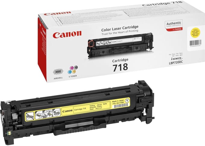 Canon 718 Tonercartridge - Geel