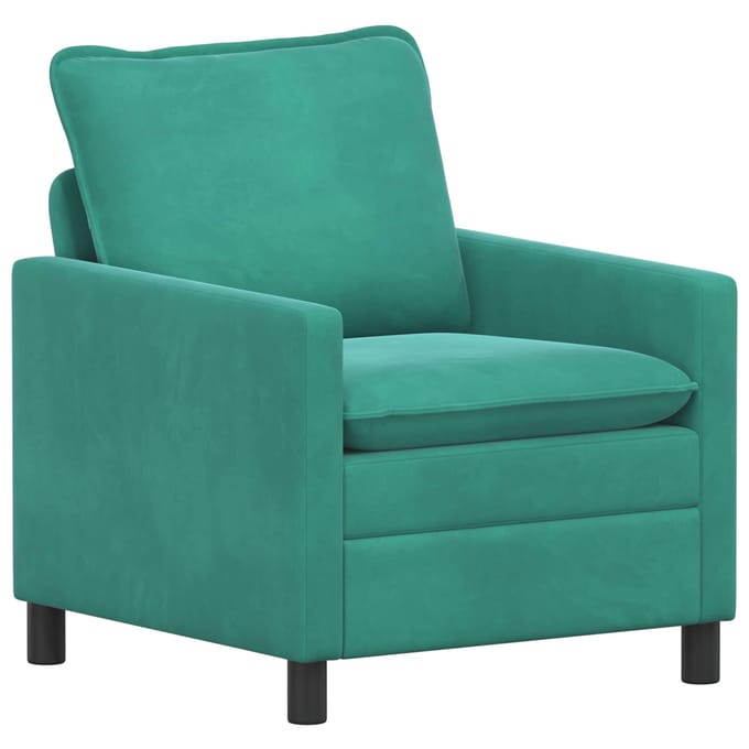 vidaXL - Bank - Turquoise - 76 - x - 81 - x - 87,5 - cm - Fluweel