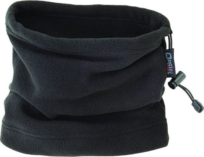 Opsial 2-in-1 nekwarmer / muts - fleece - zwart - one size