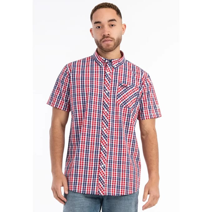Lonsdale Herenoverhemd korte mouw slim fit BRIXWORTH