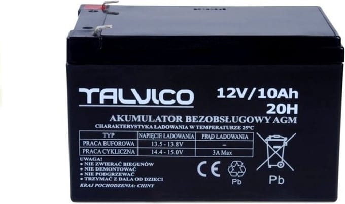 Gel accu - elektrische kinderauto - 12V / 10Ah