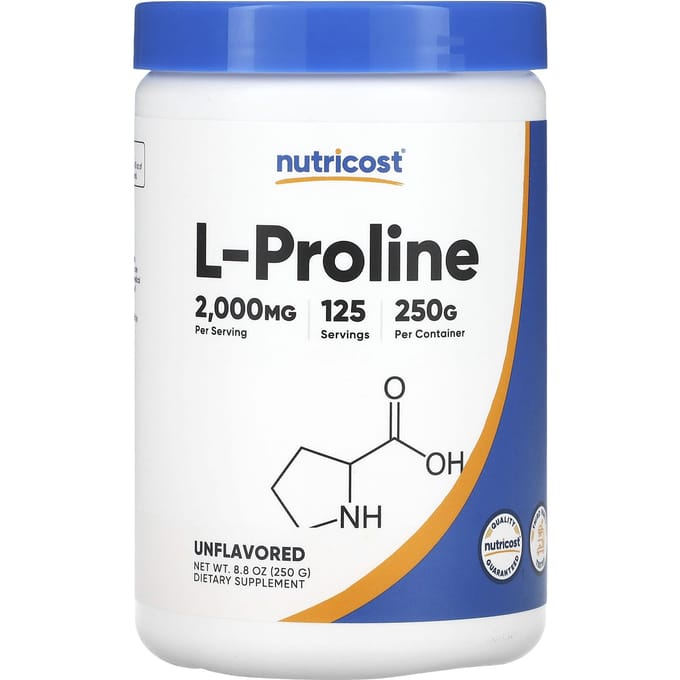 L-Proline, Ongezoet, 250G(8.8oz)