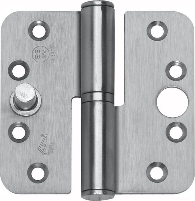 Bsw Kogelpaumelle gegalvaniseerd Afgerond Links - 90 x 90 mm