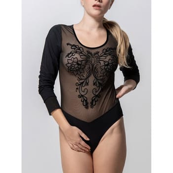Body's Luna Splendida Rompertje met lange mouwen Grace zwart Splendida
