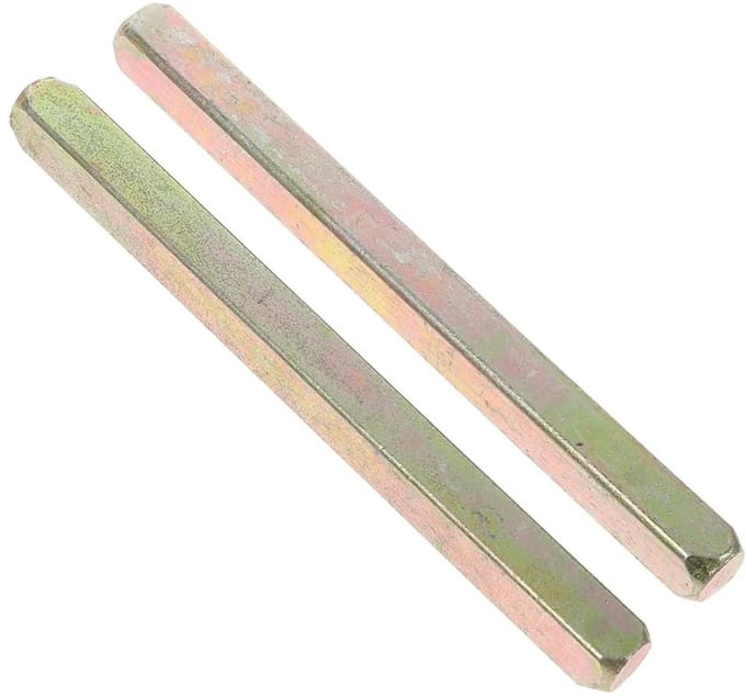 Dailygoods- Spindelstang 8 mm x 140 mm - Massief Stalen Stang