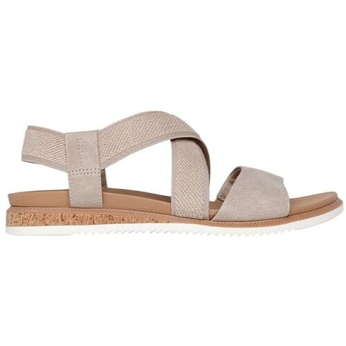 Skechers Bobs Desert Kiss Low Sandalen Plat - beige - Maat 38