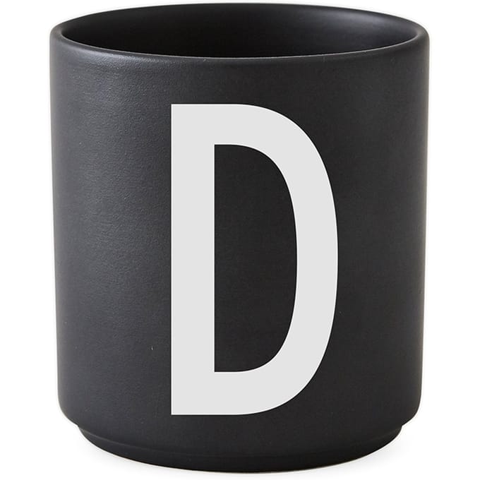 DESIGN LETTERS - Personal beker porselein  - zwart - D