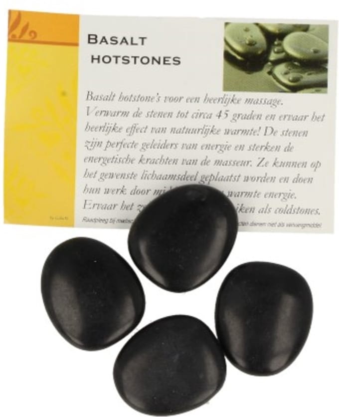 Hotstones basalt teenstenen setje