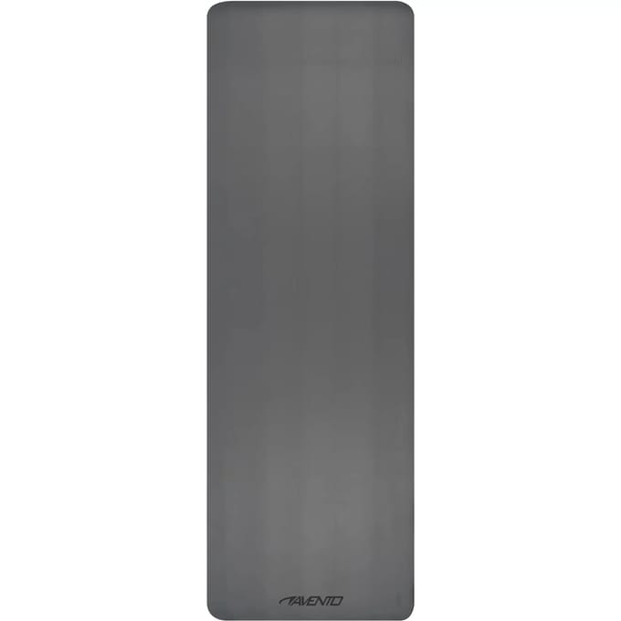 Avento Fitnessmat - Yogamat - Grijs - Antislip - ca. 183 x 61 cm - Draagriem