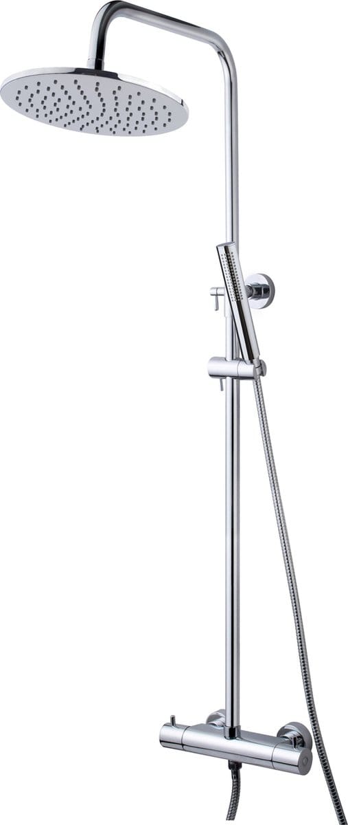 Klea Core Opbouw Regendoucheset Met Thermostaatkraan En Handdouche Chroom