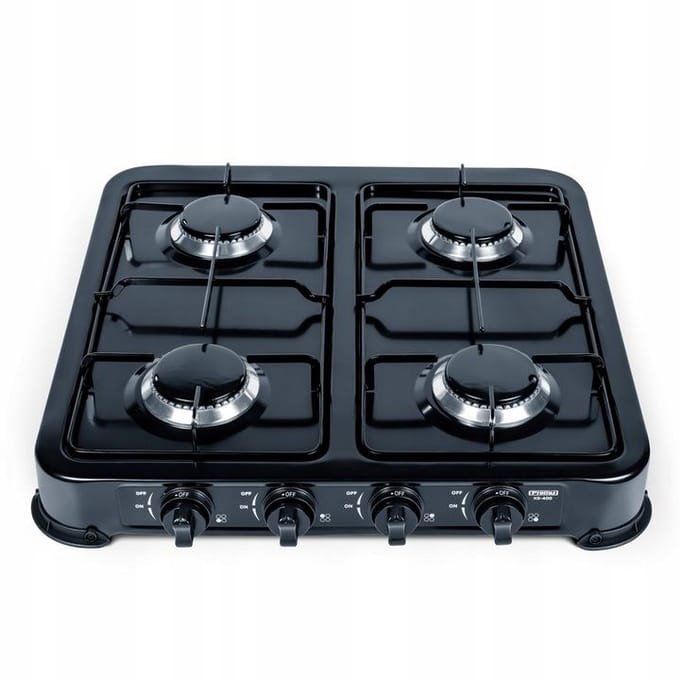 Promis KG400C camping kookplaat 4 zones - kleur zwart