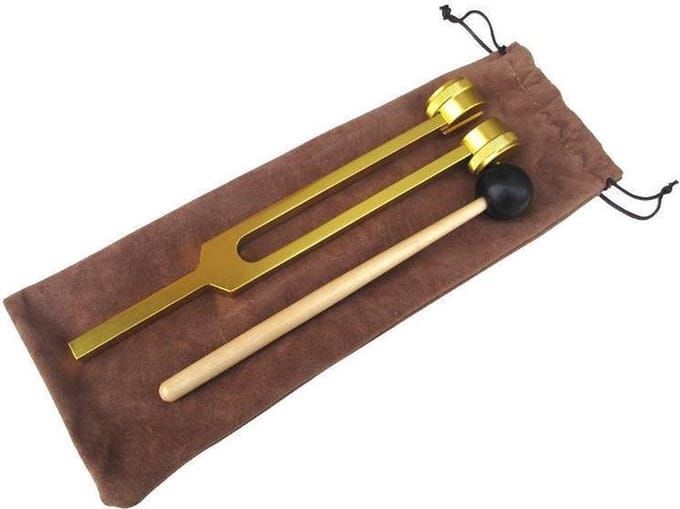 Jumada's - Stemvork 128 Hz Goudkleurig - Chakra Activatie - Balans - Rust & Relax